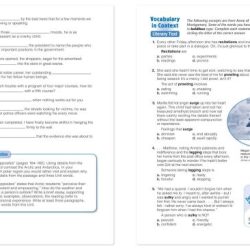 Answers to vocabulary workshop level a