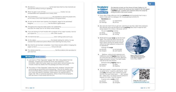 Answers to vocabulary workshop level a