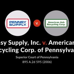 Pennsy supply inc v american ash