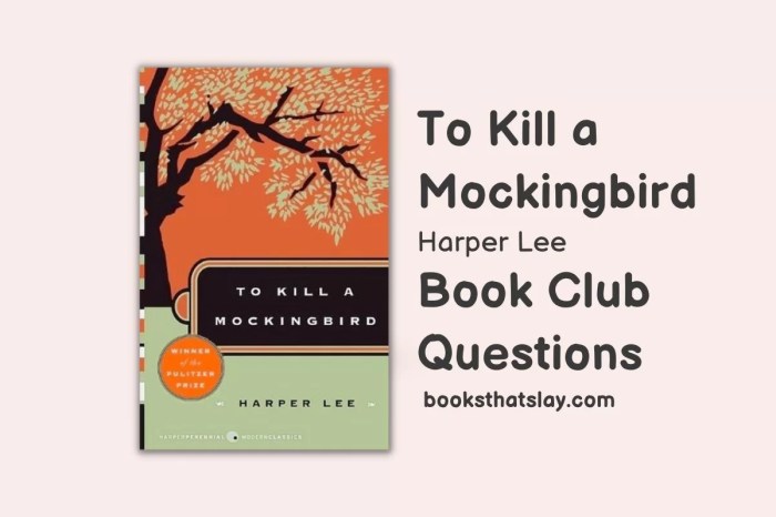 To kill a mockingbird book discussion questions